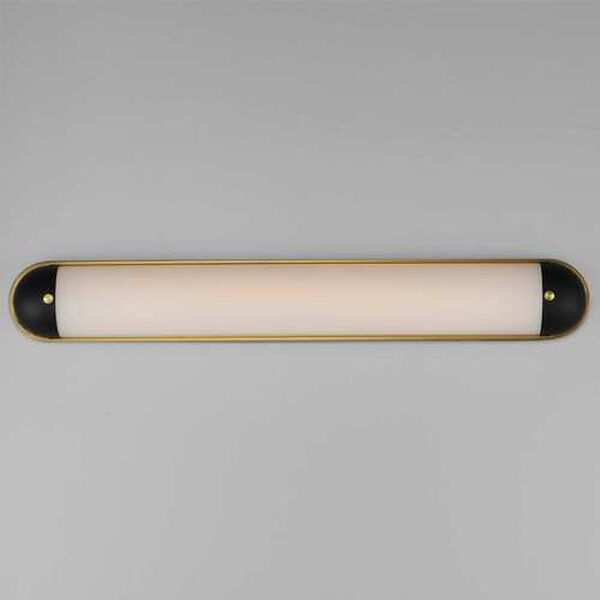 Capsule Black Natural Aged Brass 36-Inch One-Light Bath Strip, image 3