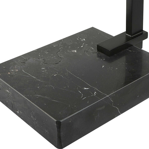 Butler Black End Table with Tempered Glass Top, image 4