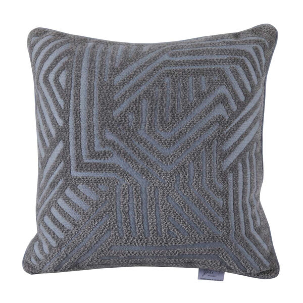 Grooves Chambray 24 x 24 Inch Pillow, image 1