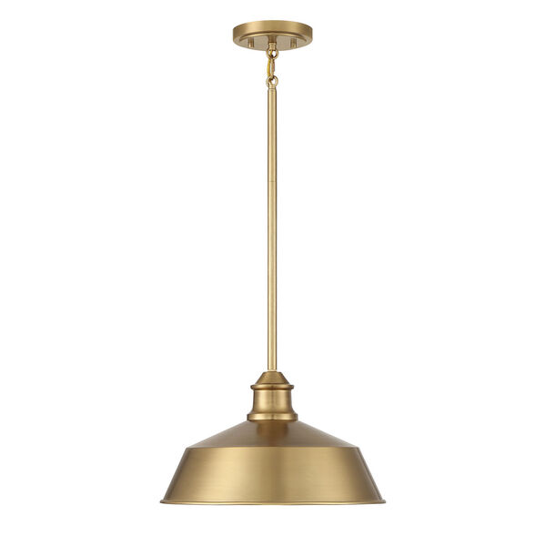 Natural Brass 14-Inch One-Light Pendant, image 3