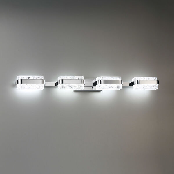 Forbes Polished Nickel Four-Light LED Bath Vanity, image 3