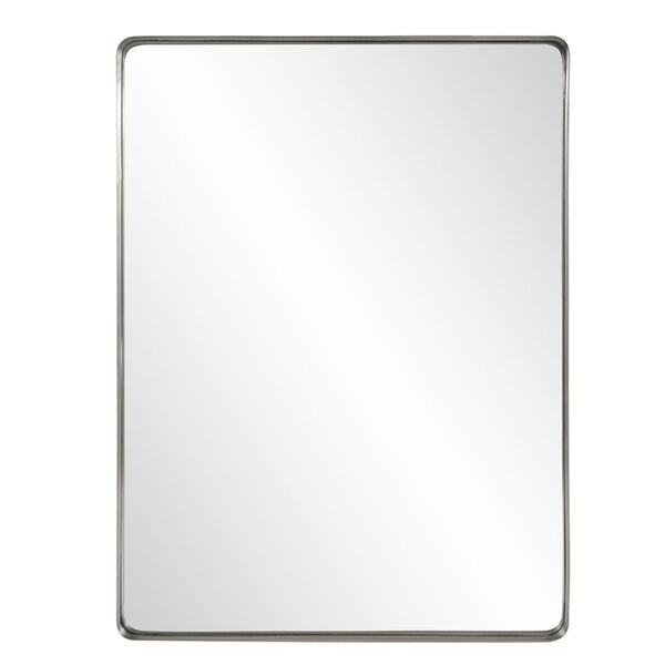 Steele Brushed Silver Wall Mirror, image 1
