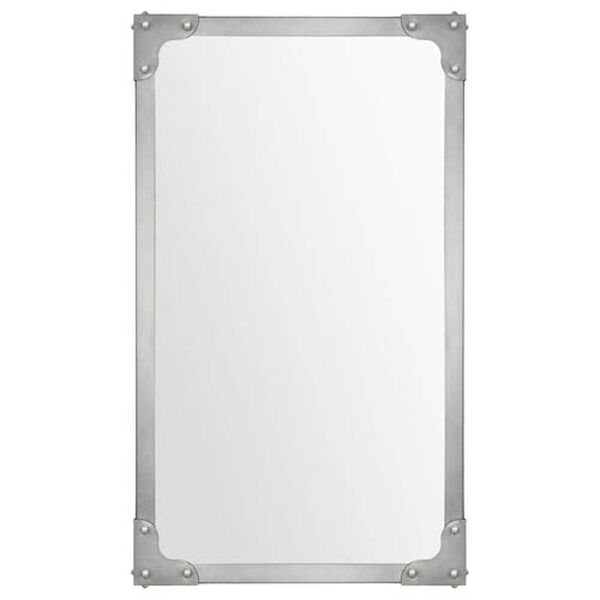 Tia Satin Nickel 40-Inch Rectangular Mirror, image 1