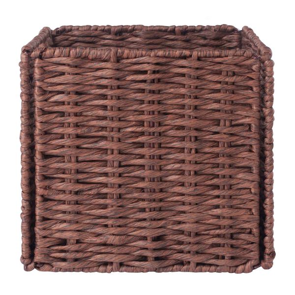 Tessa Walnut Foldable Woven Rope Basket, 3-Piece, image 5