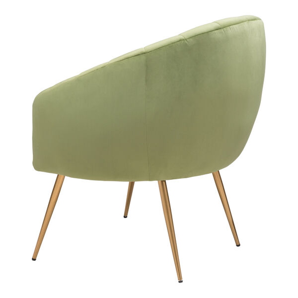 Max Green and Gold Accent Chair, image 6