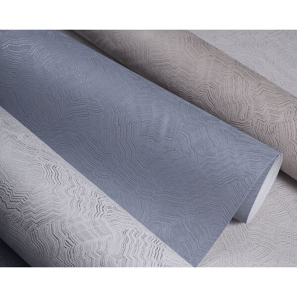 Candice Olson Terrain White and Off White Aura Wallpaper - SAMPLE SWATCH ONLY, image 2