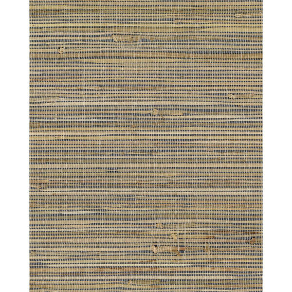 Grasscloth II Knotted Grass Brown Wallpaper, image 1