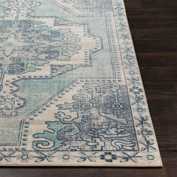 Bohemian Teal and Navy Runner: 2 Ft.11 In. x 7 Ft. 10 In. Rug, image 3