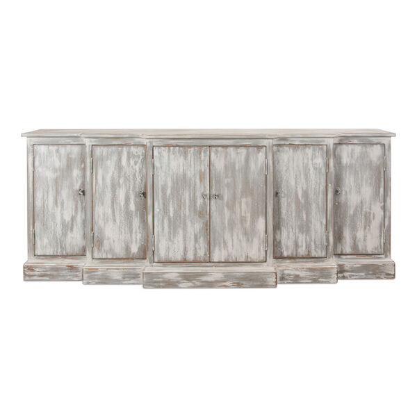 Gray Waterfall Front Credenza, image 2