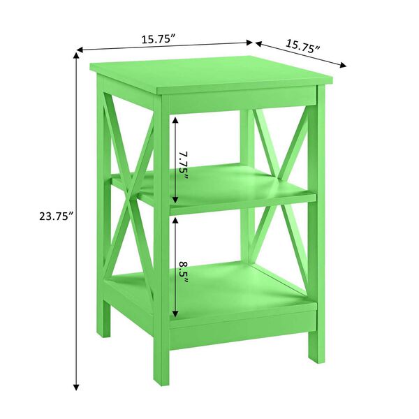 Oxford Lime End Table with Shelves, image 5