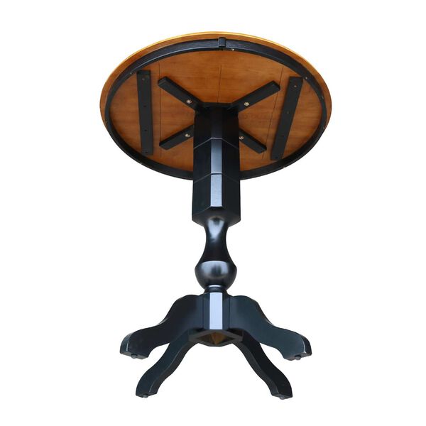 Black and Cherry Round Top Pedestal Table, image 3
