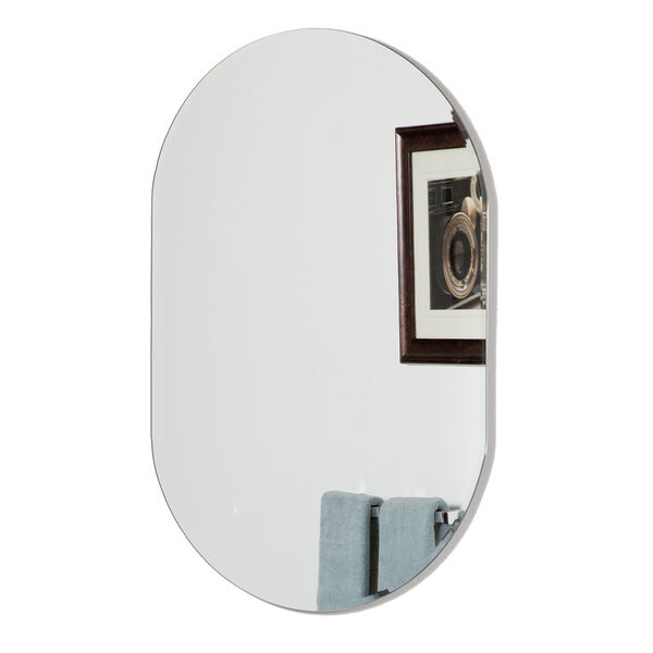 Khloe 40 in. x 24 in. Oval Bevelled XL Wall Mirror , image 2