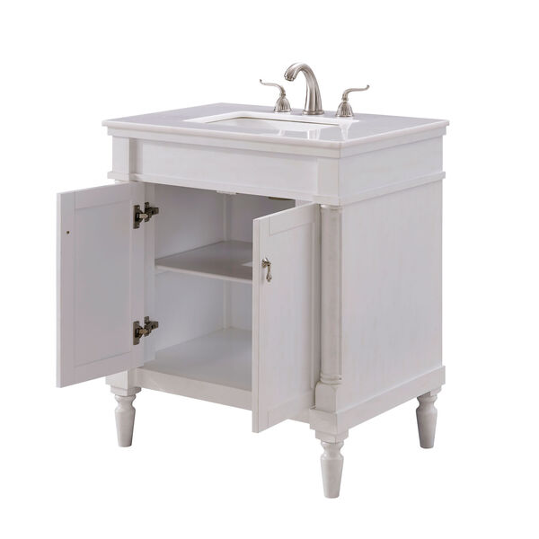 Lexington Antique White 30-Inch Vanity Sink Set, image 4