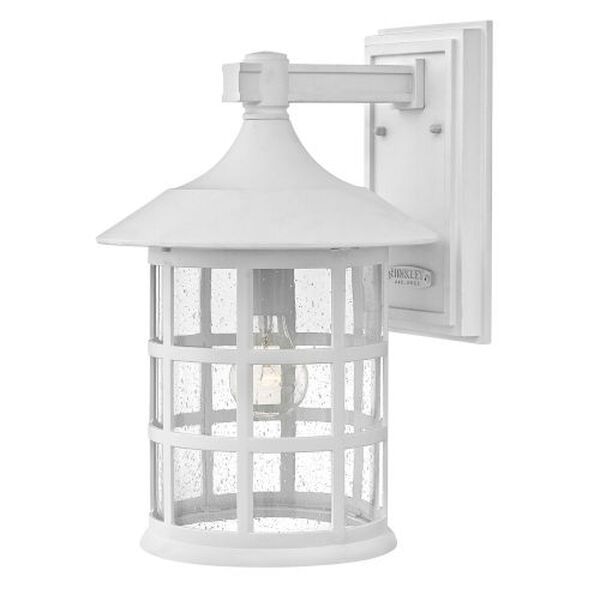 Freeport Textured White 10-Inch One-Light Outdoor Wall Mount, image 2