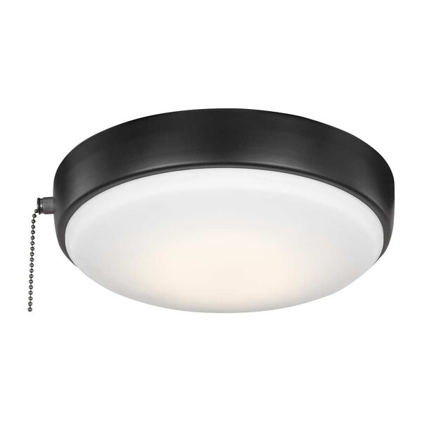 Matte Black Nine-Inch LED Ceiling Fan Light Kit, image 1