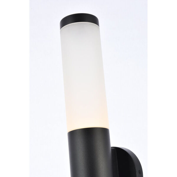 Raine Black 340 Lumens 16-Light LED Outdoor Wall Sconce, image 3