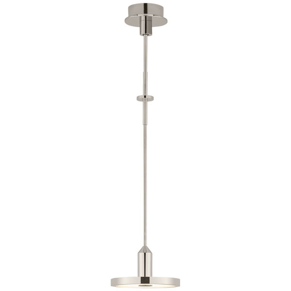 Valen Small Pendant in Polished Nickel by Thomas O'Brien, image 1