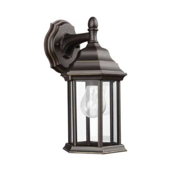 Russell Antique Bronze 6.5-Inch One-Light Outdoor Wall Lantern, image 1
