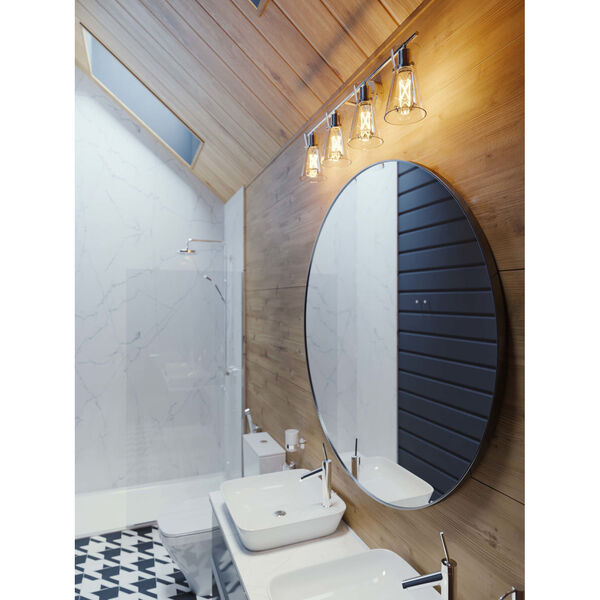 Amanda Satin Brass Three-Light Bath Vanity, image 4