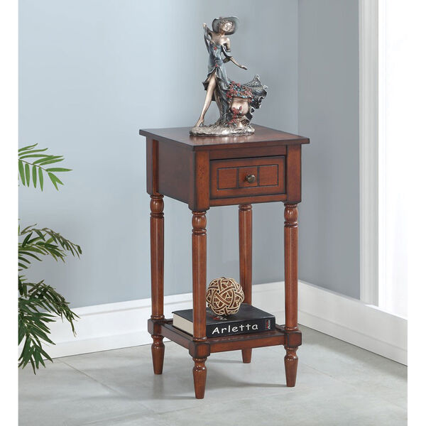 French Country Khloe Accent Table in Mahogany, image 7