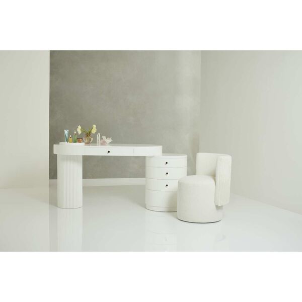 Tranquility Mode White and Gold Vanity Desk, image 3