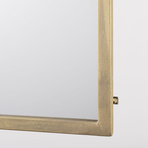 Giovanna Gold 24-Inch x 49-Inch Metal Frame Rounded Arch Vanity Mirror - (Open Box), image 5