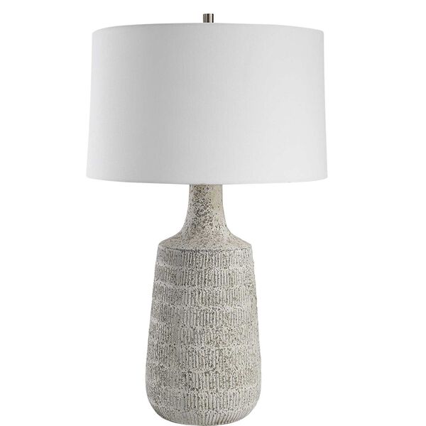 Scouts Brushed Nickel and White One-Light Table Lamp, image 4