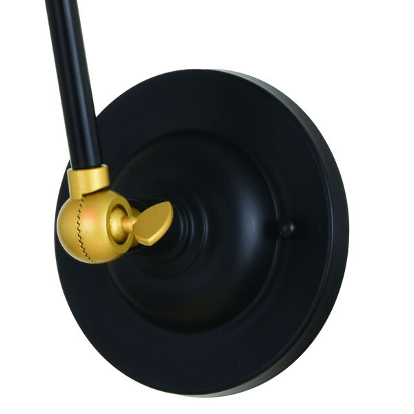Alexis Oil Rubbed Bronze Satin Gold Six-Inch One-Light Wall Sconce, image 4