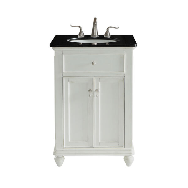 Otto Antique Frosted White Vanity Washstand, image 1