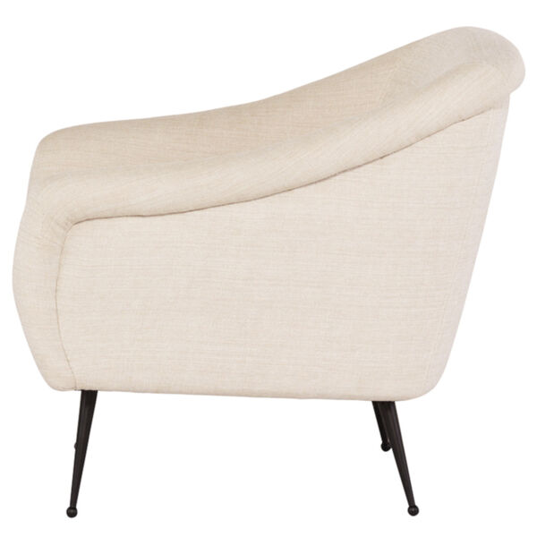 Lucie Off White and Black Occasional Chair, image 3