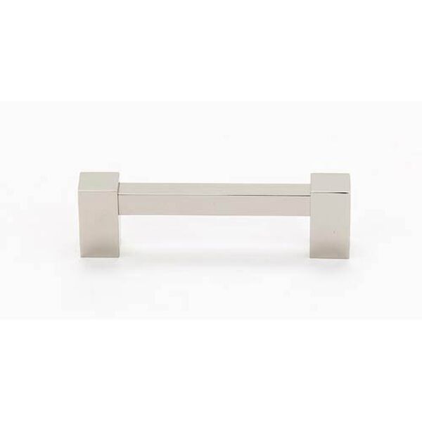 Contemporary II Polished Nickel 4-Inch Square Pull, image 1