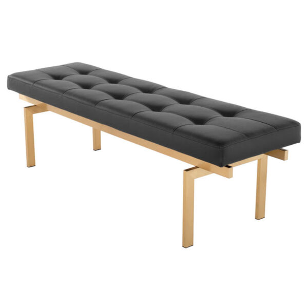 Louve Black and Gold Bench, image 1