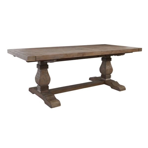 Quincy Desert Gray 114-Inch Extension Dining Table, image 1
