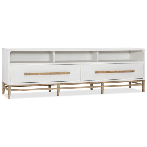 Urban Elevation White Low Entertainment Console, image 1
