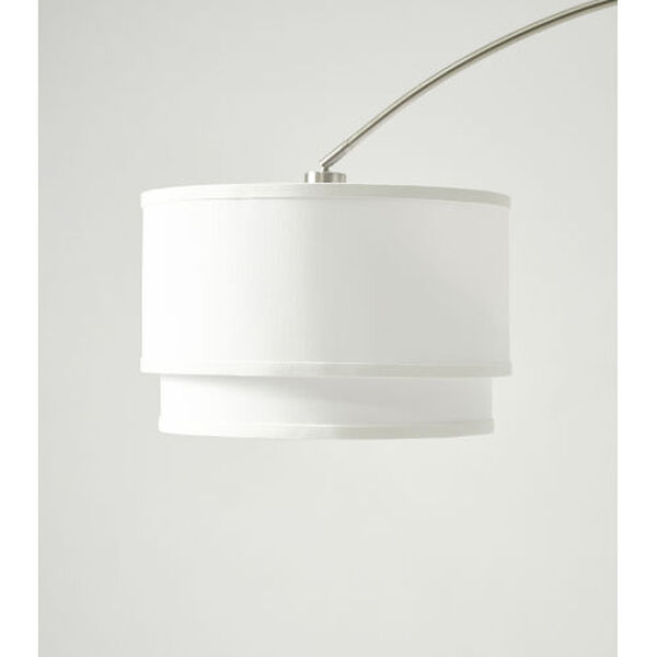 Mason Satin Nickel LED Floor Lamp, image 5