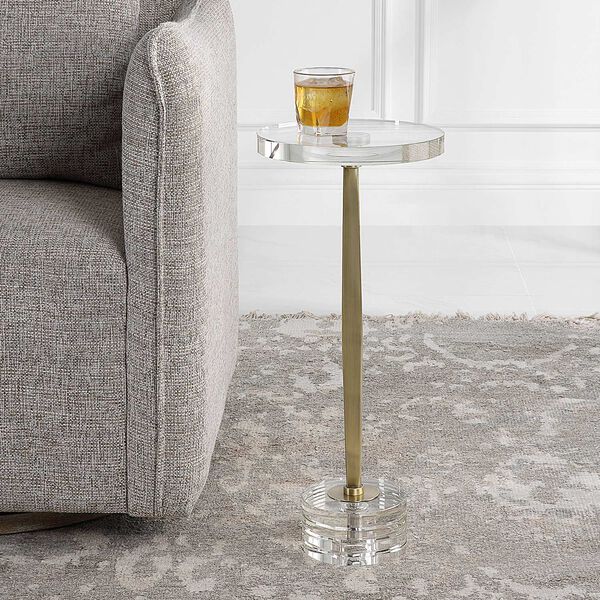 Groove Gold Crystal Drink Table, image 2