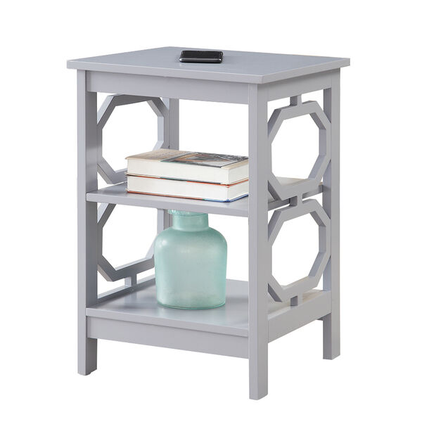 Omega End Table with Shelves, image 3