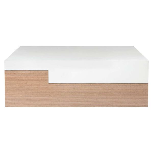 Modulum White and Natural Cocktail Table, image 1