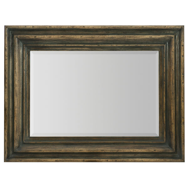 Crafted Dark Wood Vertical Mirror, image 1