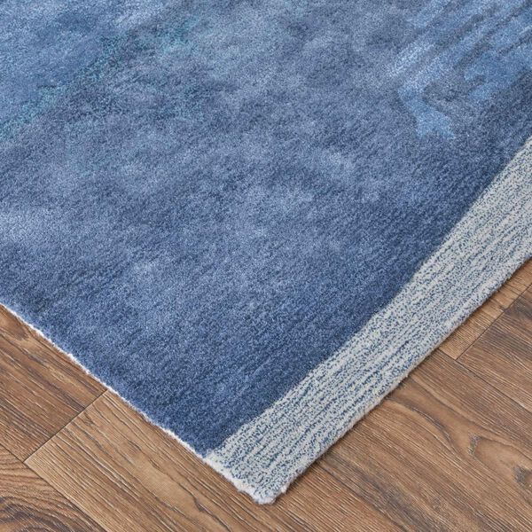 Anya Abstract Blue Ivory Rectangular 3 Ft. 6 In. x 5 Ft. 6 In. Area Rug, image 2