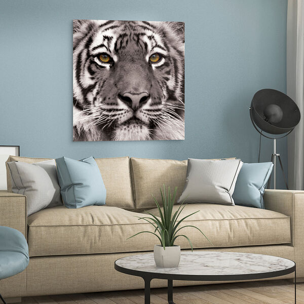 Eye of the Tiger Frameless Free Floating Tempered Glass Graphic Wall Art, image 5
