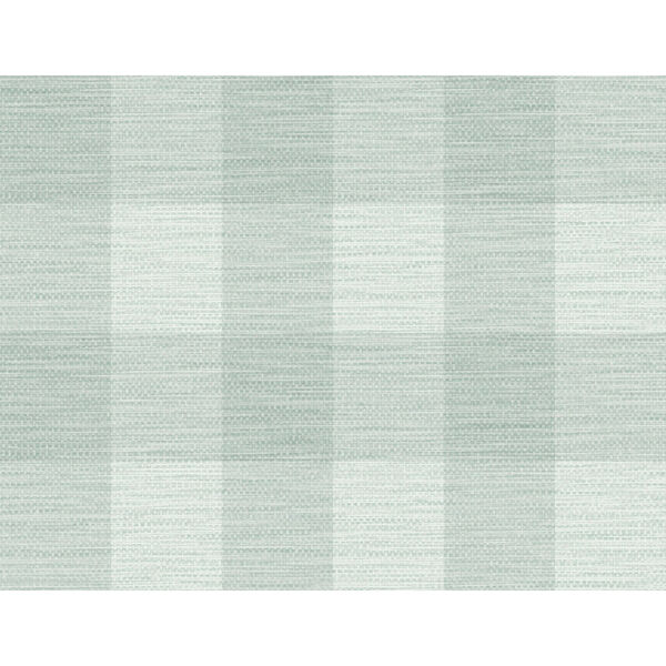 Lillian August Luxe Retreat Sea Glass Rugby Gingham Unpasted Wallpaper, image 1
