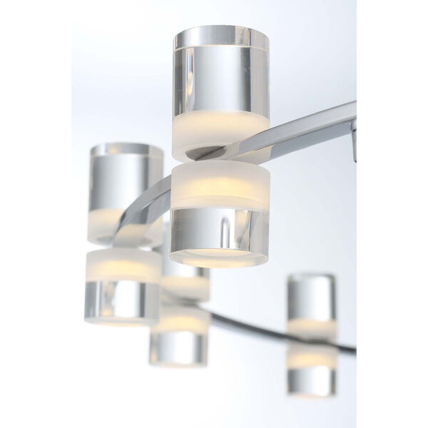 Netto Chrome 32.75-Inch LED Chandelier, image 2