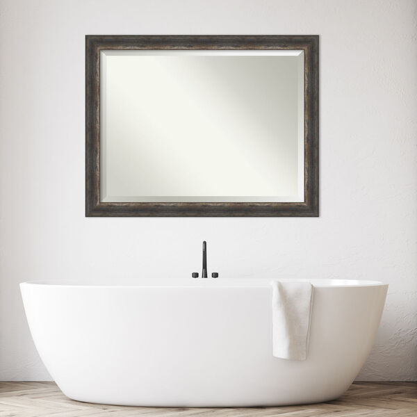 Bark Brown 45W X 35H-Inch Bathroom Vanity Wall Mirror, image 3