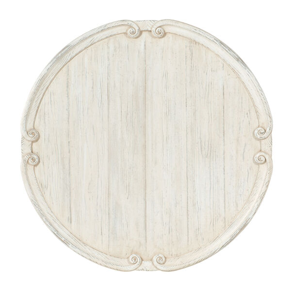 Traditions Soft White Round Cocktail Table, image 2
