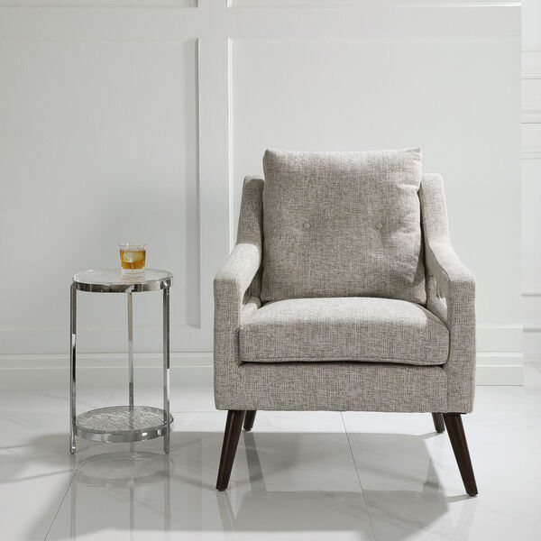 OBrien Gray and Brown Neutral Armchair, image 3