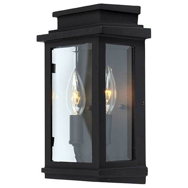 Kenwood Black Two-Light 11-Inch High Outdoor Wall Sconce, image 1