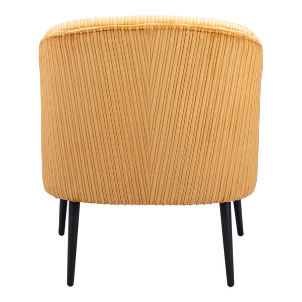 Ranier Yellow and Matte Black Accent Chair, image 4