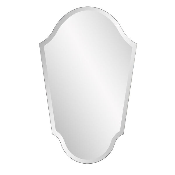 Mirrored Frameless Arched Vanity Mirror, image 1