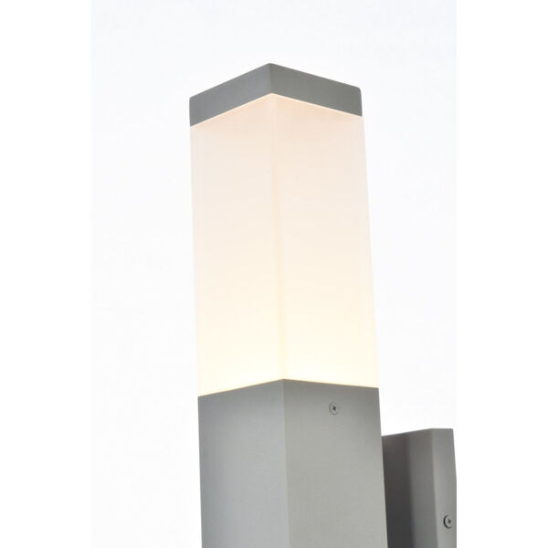 Raine Silver 260 Lumens 16-Light LED Outdoor Wall Sconce, image 3